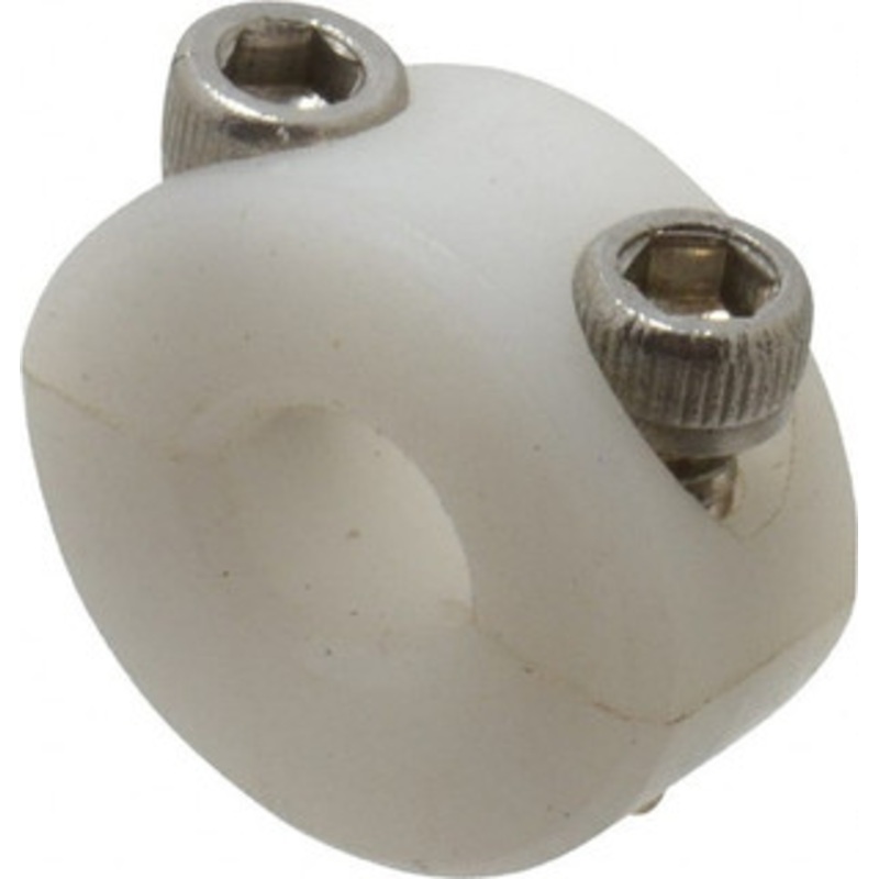 Climax 1/4 Bore, Plastic, Two Piece Clamping Shaft Collar 5/8 Outside Diam, 9/32 Wide MOD P2C-025 – 73090433
