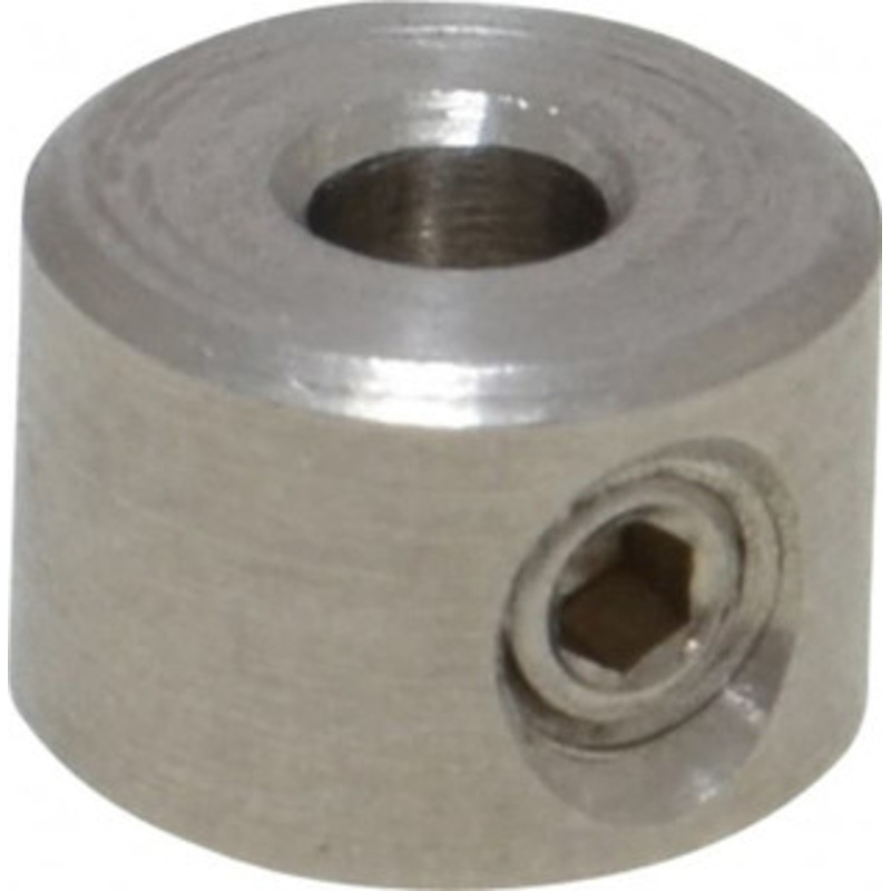 Climax 1/8 Bore, Stainless Steel, Set Screw Shaft Collar 3/8 Outside Diam, 1/4 Wide C-012-S – 35465285