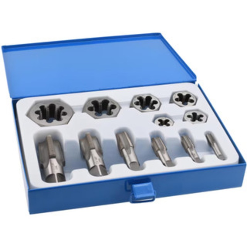 Value Collection Tap and Die Set CCT1594, NPT, 1/8-27 to 1 – 11-1/2 Tap, 1/8-27 to 1 – 11-1/2 Die – 70-148-2