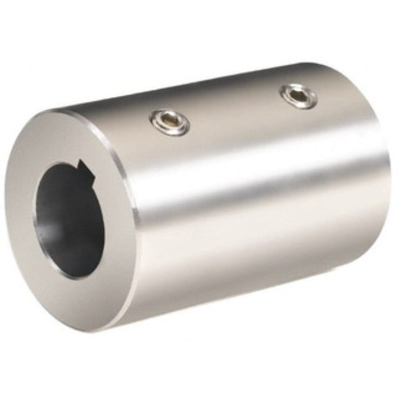 Climax 25mm Inside x 50mm Outside Diam, Metric Set Screw Rigid Coupling with Keyway 76mm Long x 8mm Keyway Width x 3.3mm Keyway Depth MRC-25-S-KW – 70546825