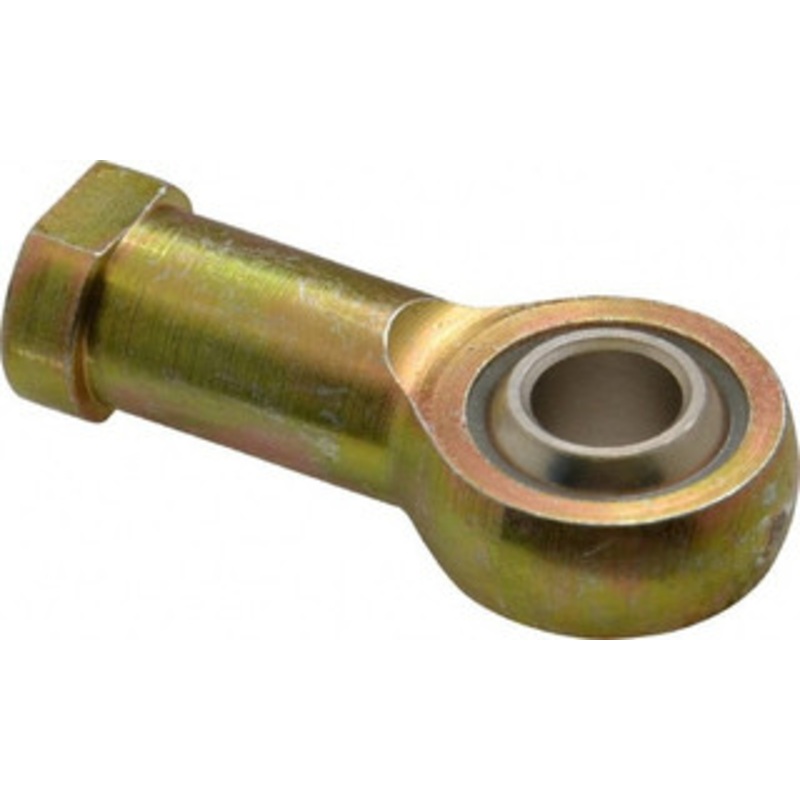 Alinabal 7/16 ID, 1-1/8 Max OD, 3,800 Lb Max Static Cap, Spherical Rod End 7/16-20 RH, 5/8 Shank Diam, 1-1/16 Shank Length, Steel with Molded Nyloy Raceway PF7G – 73204737