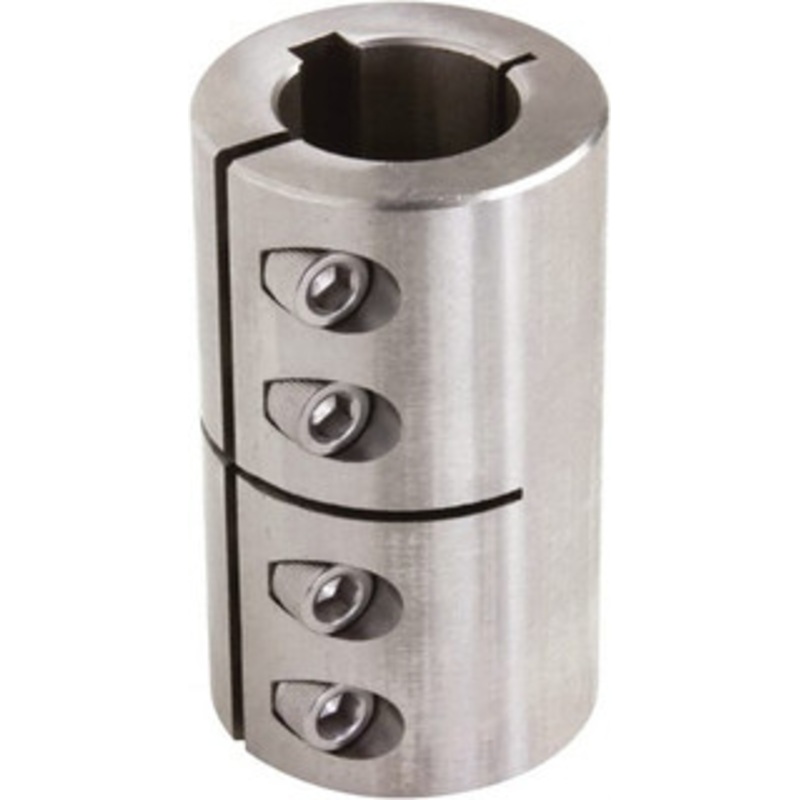 Climax 1-3/4 Inside x 3-1/8 Outside Diam, One Piece Split Clamping Collar with Keyway 4-1/2 Long x 3/8 Keyway Width x 3/16 Keyway Depth ISCC-175-175SKW – 55551253