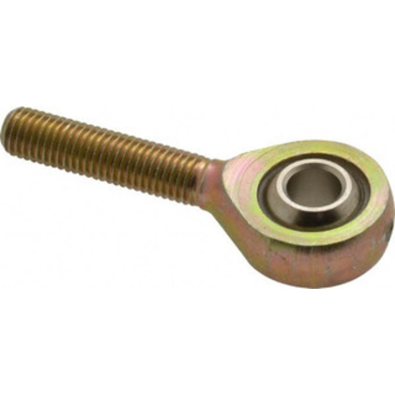 Alinabal 1/4 ID, 3/4 Max OD, 1,650 Lb Max Static Cap, Spherical Rod End 1/4-28 LH, 3/8 Shank Diam, 1 Shank Length, Steel with Molded Nyloy Raceway PML4G – 73204786