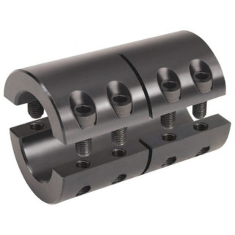 Climax 2 Bore, Steel, Two Piece Two Piece Split Shaft Collar 3-3/8 Outside Diam, 4-7/8 Wide 2ISCC-200-200 – 73090375