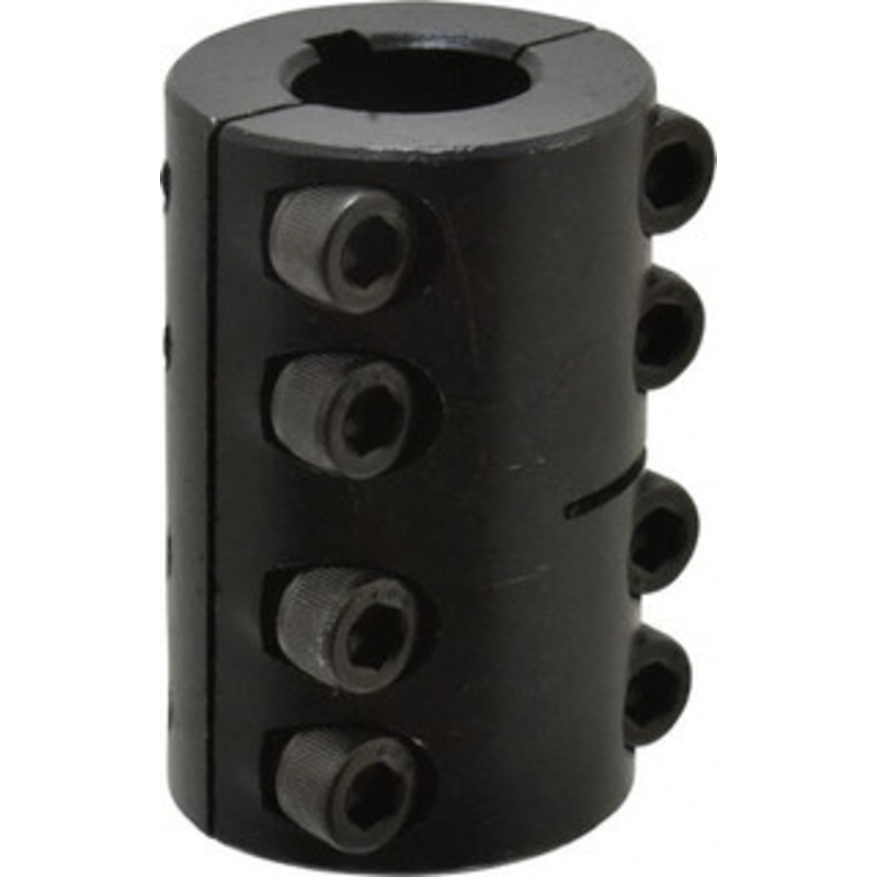 Climax 3/4 Inside x 1-1/2 Outside Diam, Two Piece Rigid Coupling with Keyway 2-1/4 Long x 3/16 Keyway Width x 3/32 Keyway Depth 2ISCC-075-075KW – 75241919