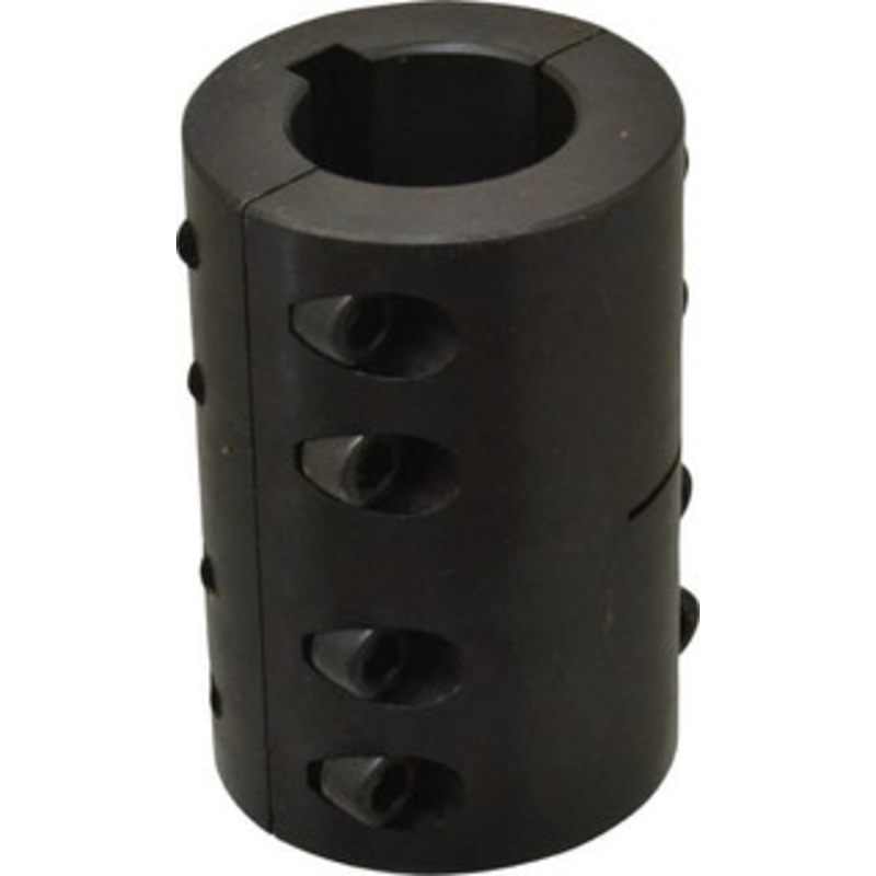 Climax 1-1/2 Inside x 2-5/8 Outside Diam, Two Piece Rigid Coupling with Keyway 3-7/8 Long x 3/8 Keyway Width x 3/16 Keyway Depth 2ISCC-150-150KW – 75242107