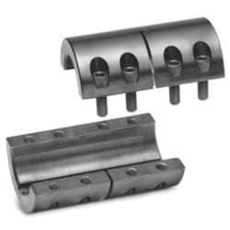 Climax 10mm Inside x 29mm Outside Diam, Metric Two Piece Clamping Rigid Coupling with Keyway 45mm Long x 3mm Keyway Width x 1.4mm Keyway Depth 2MISCC-10-10-KW – 75256438