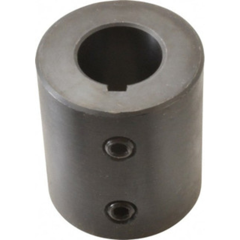 Climax 7/8 Inside x 1-3/4 Outside Diam, Mild Steel Set Screw Rigid Coupling with keyway 2 Long x 3/16 Keyway Width x 3/32 Keyway Depth RC-087-KW – 35465822
