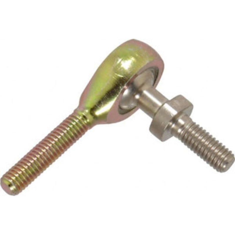 Alinabal 0.19 ID, 5/8 Max OD, 1,200 Lb Max Static Cap, Spherical Rod End 10-32 RH, 0.312 Shank Diam, 3/4 Shank Length, Steel with Molded Nyloy Raceway PMS3G – 73204984