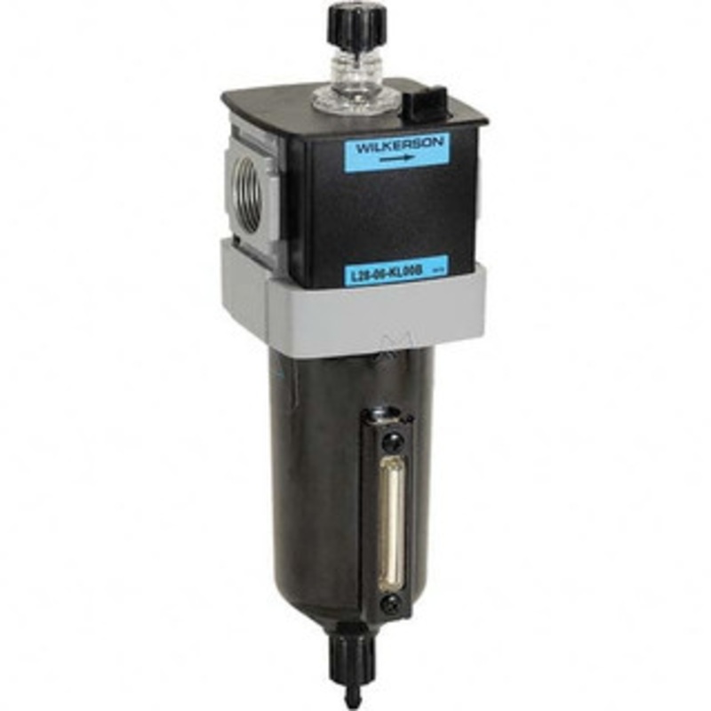 Wilkerson Lubricators, Type: Standard – Modular, Port Size NPT: 3/8, Maximum Working Pressure (psi): 250, Body Material: Aluminum Die Cast, Bowl Material: Aluminum, Cubic Feet per Minute: 110.00 L28-03-KL00B – 15973456