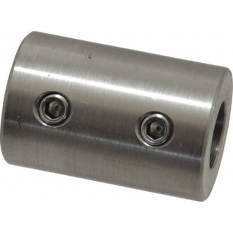 Climax 1/2 Inside x 1 Outside Diam, Stainless Steel Set Screw Rigid Coupling 1-1/2 Long RC-050-S – 09045451