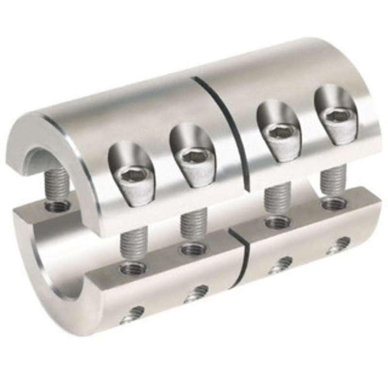 Climax 10mm Inside x 29mm Outside Diam, Metric Two-Piece Clamping Rigid Coupling 45mm Long 2MISCC-10-10-S – 75256446