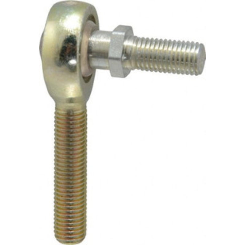 Alinabal 3/8 ID, 1 Max OD, 3,250 Lb Max Static Cap, Spherical Rod End 3/8-24 RH, 0.562 Shank Diam, 1-1/4 Shank Length, Steel with Molded Nyloy Raceway PMS6GR – 73205056
