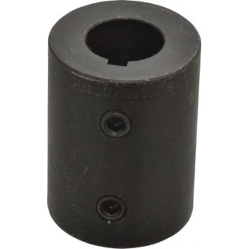 Climax 3/4 Inside x 1-1/2 Outside Diam, Mild Steel Set Screw Rigid Coupling with keyway 2 Long x 3/16 Keyway Width x 3/32 Keyway Depth RC-075-KW – 35465806