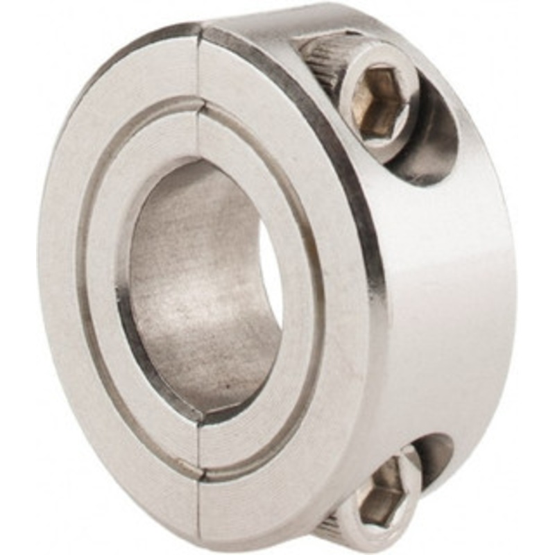 Climax 7/16 Bore, Stainless Steel, Two Piece Shaft Collar 15/16 Outside Diam, 3/8 Wide 2C-043-S – 35462761