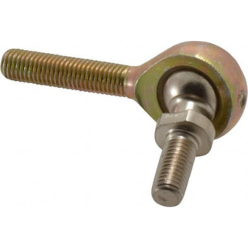 Alinabal 1/4 ID, 3/4 Max OD, 1,650 Lb Max Static Cap, Spherical Rod End 1/4-28 LH, 1 Shank Diam, 1 Shank Length, Steel with Molded Nyloy Raceway PMSL4G – 73204877