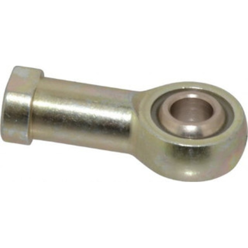 Alinabal 3/8 ID, 1 Max OD, 3,250 Lb Max Static Cap, Spherical Rod End 3/8-24 RH, 0.562 Shank Diam, 15/16 Shank Length, Steel with Molded Nyloy Raceway PF6G – 73204729