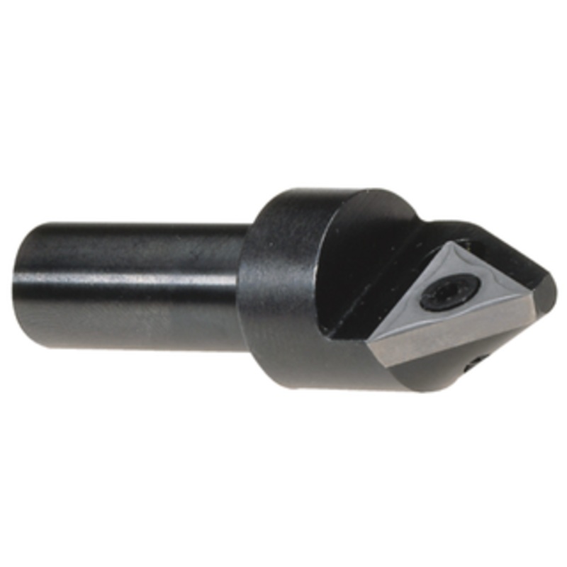 APT 60 Point Angle Single Insert Indexable Countersink & Chamfering Holder, 3/4 Shank Dia., Maximum Cutter Body 2-1/2 – CC360