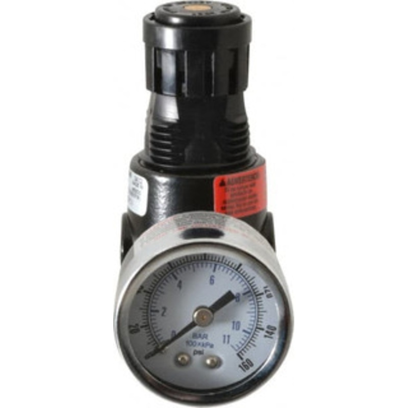 Wilkerson 1/8 NPT 2 – 125 psi Miniature Zinc Regulator with Gauge 300 Max Supply psi, 13 CFM, 32 to 125F, 1.65 Wide x 2.88 High R03-01-G00 – 86371333