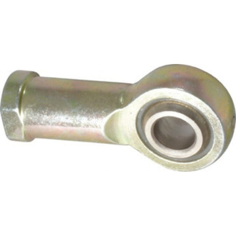 Alinabal 1/2 ID, 1.3333 Max OD, 6,400 Lb Max Static Cap, Spherical Rod End 1/2-20 RH, 3/4 Shank Diam, 1-3/16 Shank Length, Steel with Molded Nyloy Raceway PF8G – 73204745