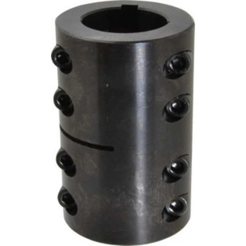 Climax 1-1/4 Inside x 2-1/16 Outside Diam, Two Piece Rigid Coupling with Keyway 3-1/4 Long x 1/4 Keyway Width x 1/8 Keyway Depth 2ISCC-125-100KW – 75242040