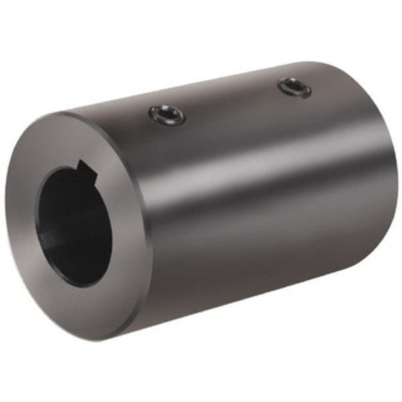Climax 35mm Inside x 63mm Outside Diam, Metric Set Screw Rigid Coupling with Keyway 114mm Long x 10mm Keyway Width x 3.3mm Keyway Depth MRC-35-KW – 70546882
