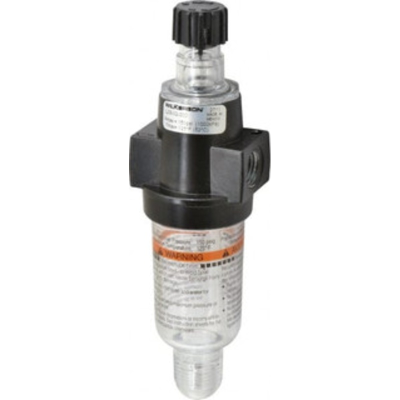 Wilkerson 1/4 NPT Port, 150 Max psi, Miniature Lubricator Polycarbonate Bowl, Zinc Body, 20 CFM, 125F Max, 1.73 Wide x 5.8 High L03-02-000 – 01004886