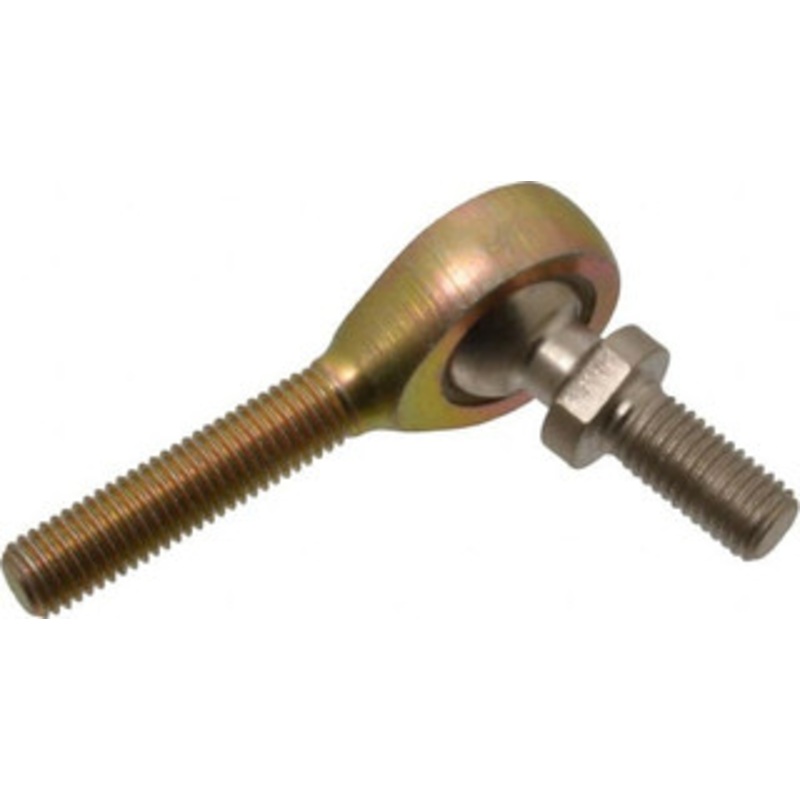 Alinabal 1/4 ID, 3/4 Max OD, 1,650 Lb Max Static Cap, Spherical Rod End 1/4-28 RH, 3/8 Shank Diam, 1 Shank Length, Steel with Molded Nyloy Raceway PMS4G – 73205007