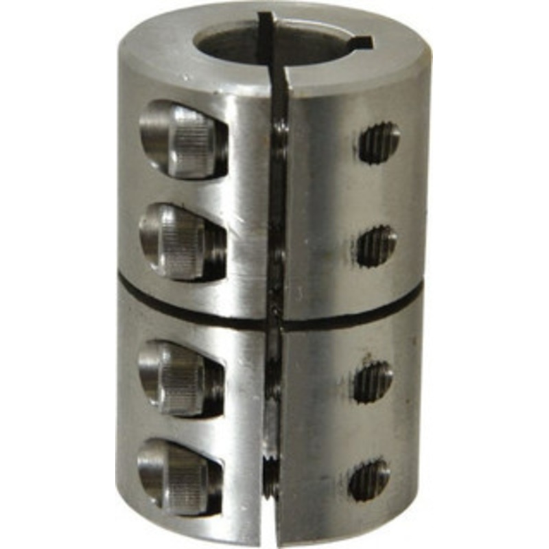 Climax 5/8 Inside x 1-5/16 Outside Diam, One Piece Split Clamping Collar with Keyway 2 Long x 3/16 Keyway Width x 3/32 Keyway Depth ISCC-062-062SKW – 70546288
