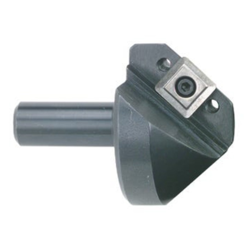 APT 82 Point Angle Single Insert Indexable Countersink & Chamfering Holder, 1/2 Shank Dia., Maximum Cutter Body 1-3/4 – CC282
