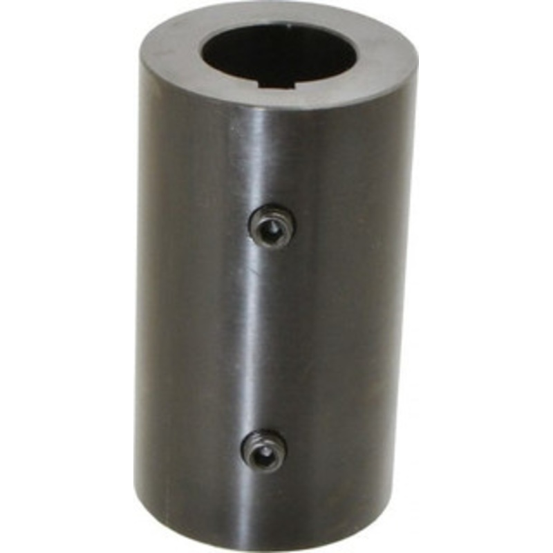 Climax 1-3/8 Inside x 2-1/2 Outside Diam, Mild Steel Set Screw Rigid Coupling with keyway 4-1/2 Long x 5/16 Keyway Width x 5/32 Keyway Depth RC-137-KW – 35465905