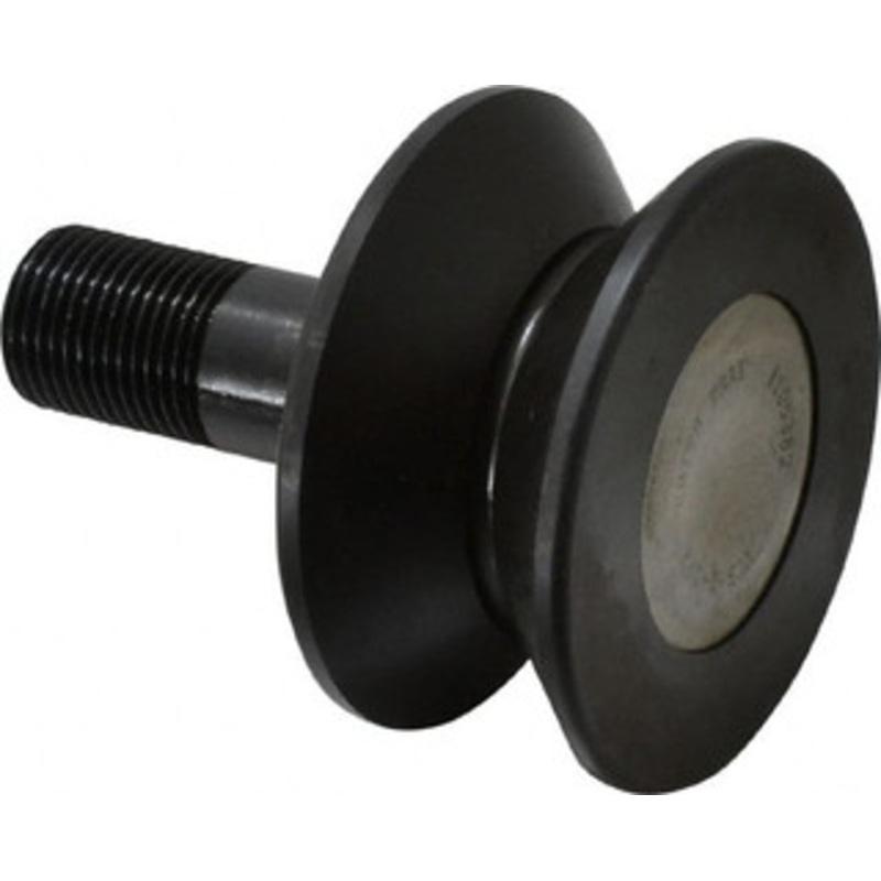 Accurate Bushing Co. 2-1/2 Roller Diam x 1-5/16 Width, 3/4 Stud Diam x 1-3/4 Length, V Guide Roller Steel, 7/8 Thread Length, 3/4-16 Thread, 2,760 Lb Dynamic Cap, 1,100 Lb Static Cap VCR-2-1/2 – 56612161