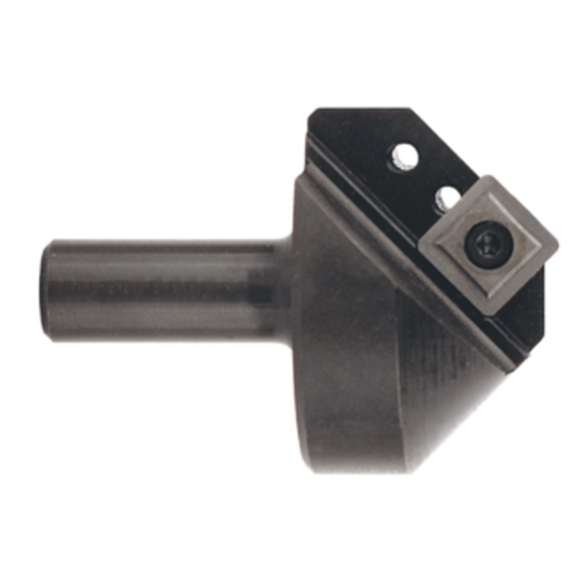 APT 90 Point Angle Single Insert Indexable Countersink & Chamfering Holder, 1/2 Shank Dia., Maximum Cutter Body 1-3/4 – CC290