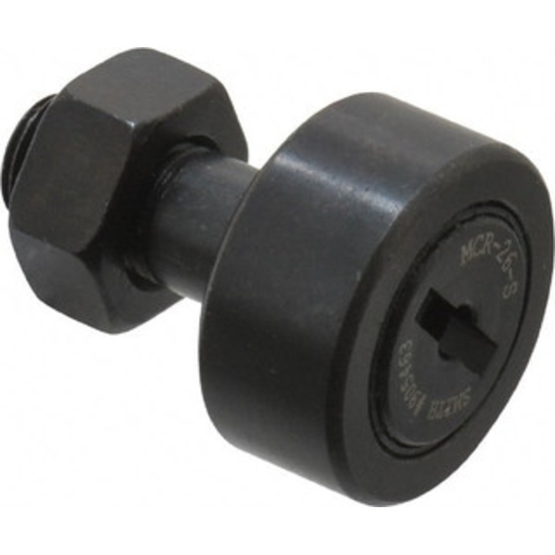 Accurate Bushing Co. 26mm Roller Diam x 12mm Width, 10mm Stud Diam x 23mm Length, Sealed Stud Cam Follower Steel, 12mm Thread Length, M10x1 Thread, 36mm OAL, 5,700 N Dynamic Cap, 6,500 N Static Cap MCR-26-S – 36670925