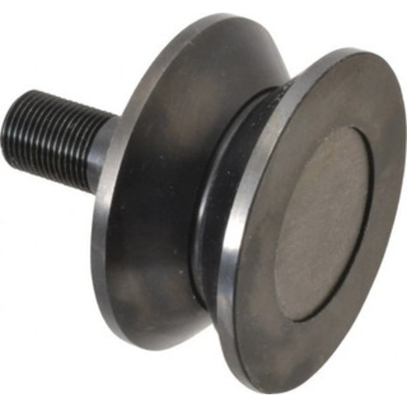 Accurate Bushing Co. 3-1/2 Roller Diam x 1-11/16 Width, 7/8 Stud Diam x 2 Length, V Guide Roller Steel, 1-1/8 Thread Length, 7/8-14 Thread, 3,490 Lb Dynamic Cap, 2,000 Lb Static Cap VCR-3-1/2 – 56612179
