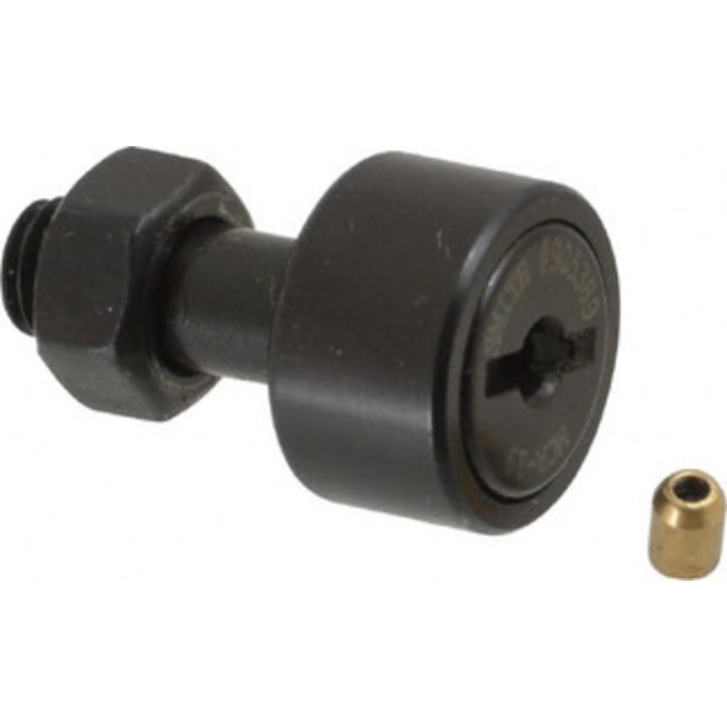Accurate Bushing Co. 19mm Roller Diam x 11mm Width, 8mm Stud Diam x 20mm Length, Stud Cam Follower Steel, 10mm Thread Length, M8x1.25 Thread, 32mm OAL, 4,250 N Dynamic Cap, 4,600 N Static Cap MCR-19 – 36670834
