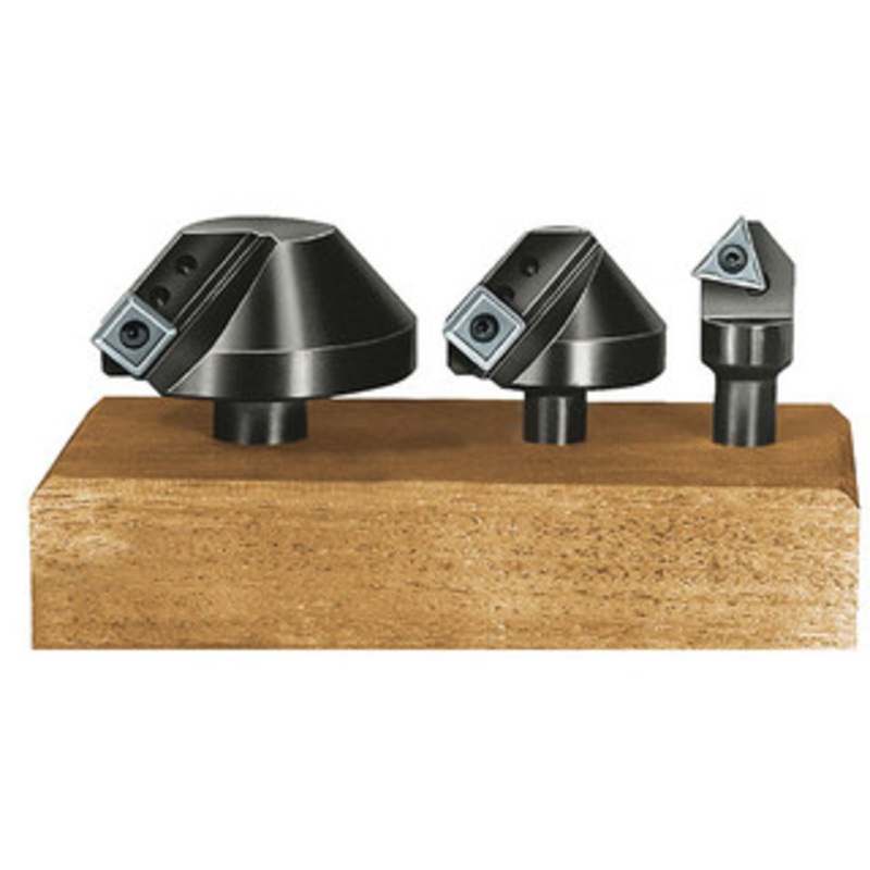 APT 60 Point Angle 3 Piece Indexable Countersink & Chamfering Set, with Inserts TPGH32_ & SPGH43_ – CCS60