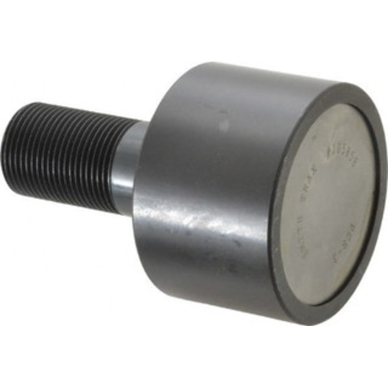 Accurate Bushing Co. 3 Roller Diam x 2 Width, 1-1/4 Stud Diam x 2-1/2 Length, Plain Load Roller Steel, 1-3/4 Thread Length, 1-1/4-12 Thread, 14,300 Lb Dynamic Cap, 16,000 Lb Static Cap PCR-3 – 56612088