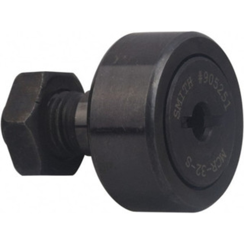 Accurate Bushing Co. 16mm Roller Diam x 11mm Width, 6mm Stud Diam x 16mm Length, Stud Cam Follower Carbon Steel, 8mm Thread Length, M6 X 1 Thread, 28mm OAL, 6,400 N Dynamic Cap, 8,500 N Static Cap MCRV-16 – 55247175