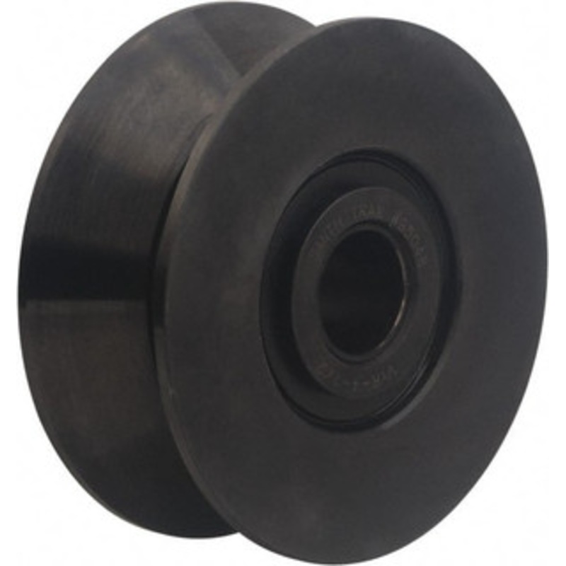 Accurate Bushing Co. 1 Bore, 4-1/2 Roller Diam x 1-3/4 Roller Width, Carbon Steel V-Grooved Yoke Roller 14,300 Lb Dynamic Load Capacity, 1-13/16 Overall Width VYR-4-1/2 – 62902416