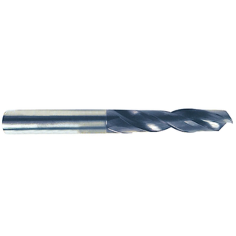 YG-1 2 Flute Solid Carbide Coolant Fed 3XD TiALN Coated Drill, 27/64 Size, .4219 Decimal Size, 27/64 Shank Diameter, 2.165 Flute Length, 4.567 Overall Length
